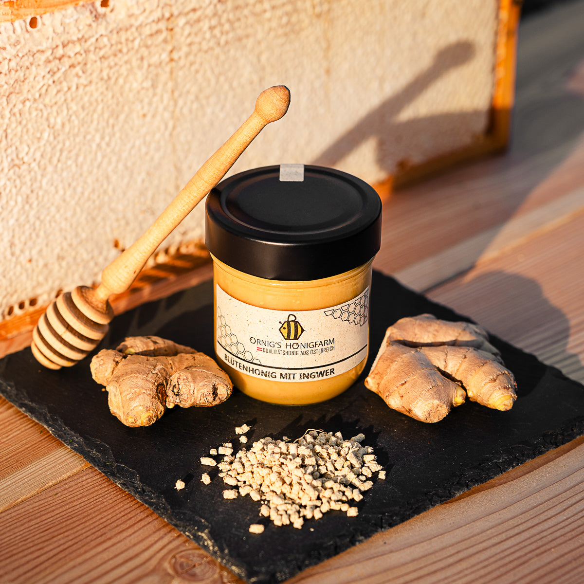 Blütenhonig mit Ingwer