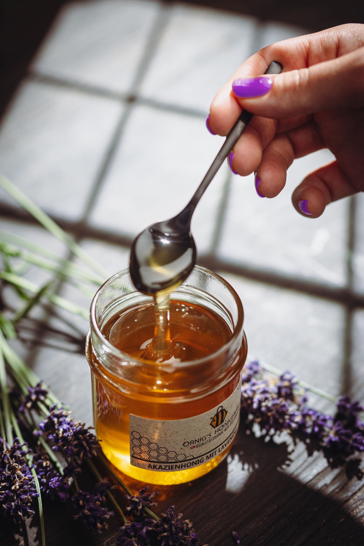 Akazienhonig mit Lavendel